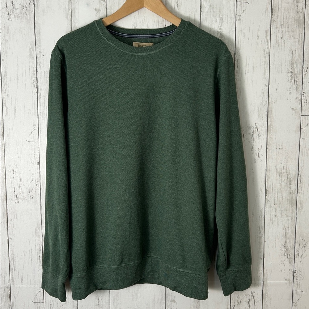 Boston Traders Forest Green Knit Pullover Men’s M Quiet Luxury Old Money Style